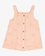 Toddler Seashell Cotton Tank - Coral